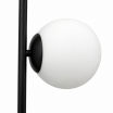 Lampada da terra con 4 sfere oro argento nero in vetro bianco piantana design moderno per salotto camera