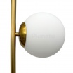 Lampada da terra con 4 sfere oro argento nero in vetro bianco piantana design moderno per salotto camera