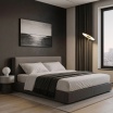 Lampada da terra LED con telecomando piantana design moderno bianco nero per camera soggiorno ufficio