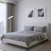 Lampada da terra LED con telecomando piantana design moderno bianco nero per camera soggiorno ufficio