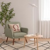 Lampada da terra LED con telecomando piantana design moderno bianco nero per camera soggiorno ufficio