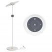 Lampada da terra LED con telecomando piantana design moderno bianco nero per camera soggiorno ufficio