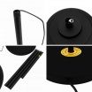 Lampada da terra LED con telecomando piantana design moderno bianco nero per camera soggiorno ufficio