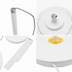 Lampada da terra LED con telecomando piantana design moderno bianco nero per camera soggiorno ufficio