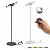 Lampada da terra LED con telecomando piantana design moderno bianco nero per camera soggiorno ufficio