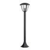 Lampione da giardino 86 cm per esterno attacco lampadina E27 lanterna paletto moderno grigio antracite bianco