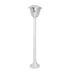 Lampione da giardino 86 cm per esterno attacco lampadina E27 lanterna paletto moderno grigio antracite bianco