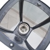 Lampione da giardino 86 cm per esterno attacco lampadina E27 lanterna paletto moderno grigio antracite bianco
