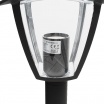 Lampione da giardino 86 cm per esterno attacco lampadina E27 lanterna paletto moderno grigio antracite bianco