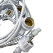 Catena serie luci portalampada E27 10mt esterno impermeabile ip65 prolungabile