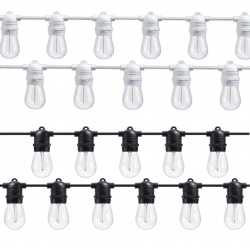 Catena serie luci portalampada E27 10mt esterno impermeabile ip65 prolungabile