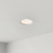 Portafaretto quadrato in gesso con foro a cono largo da incasso a scomparsa controsoffitto per faretti led GU10