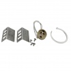 Portafaretto quadrato in gesso con foro a cono largo da incasso a scomparsa controsoffitto per faretti led GU10