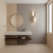 Applique led intrecciato tortora beige bianco 6W lampada da parete luce naturale bianca calda per camera soggiorno bagno ufficio