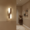 Applique led intrecciato tortora beige bianco 6W lampada da parete luce naturale bianca calda per camera soggiorno bagno ufficio