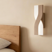 Applique led intrecciato tortora beige bianco 6W lampada da parete luce naturale bianca calda per camera soggiorno bagno ufficio