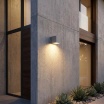 Applique da perete led per esterno a cubo grigio 12W fascio luce regolabile lampada per balcone giardino ingresso