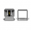 Applique da perete led per esterno a cubo grigio 12W fascio luce regolabile lampada per balcone giardino ingresso