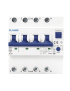 Interruttore Magnetotermico Differenziale RCBO Elettronico JEL4A 6kA 4P 30mA per Guida DIN