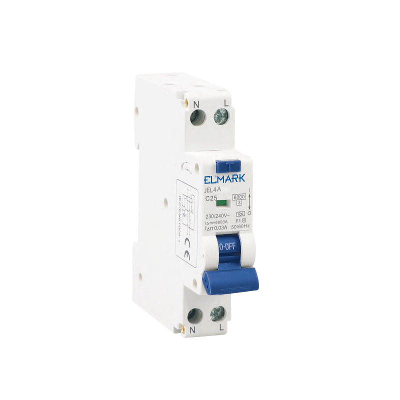 Interruttore Magnetotermico Differenziale RCBO Elettronico DPN JEL9A 6kA 2P 6A 30mA Tipo A 1 Modulo DIN
