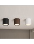 Plafoniera da soffitto per esterno a cilindro attacco GU10 lampada nero bianco marrone per balcone terrazzo ingresso