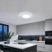 Plafoniera led rotondo 65w lampadario da soffitto a cerchio bianco design moderno per camera cucina luce naturale fredda calda