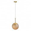 Lampadario a sospensione E27 oro con sfera ambra 15 20 25 30 cm lampada moderno elegante per camera cucina soggiorno