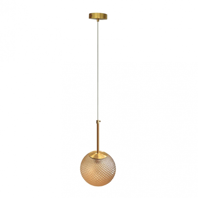 Lampadario a sospensione E27 oro con sfera ambra 15 20 25 30 cm lampada moderno elegante per camera cucina soggiorno