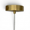 Lampadario a sospensione E27 oro con sfera ambra 15 20 25 30 cm lampada moderno elegante per camera cucina soggiorno