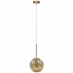 Lampadario a sospensione oro con sfera ambra 15 20 25 30 cm E27 lampada moderno elegante per camera cucina soggiorno
