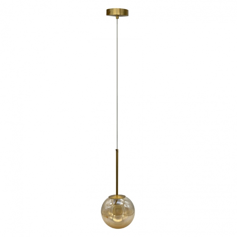 Lampadario a sospensione oro con sfera ambra 15 20 25 30 cm E27 lampada moderno elegante per camera cucina soggiorno