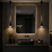 Lampadario a sospensione led da comodino a goccia oro argento antracite lampada applique sospeso luce bianca naturale calda