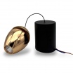 Lampadario a sospensione led da comodino ovale oro nero bianco lampada applique sospeso luce bianca naturale calda