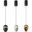 Lampadario a sospensione led da comodino ovale oro nero bianco lampada applique sospeso luce bianca naturale calda