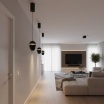 Lampadario a sospensione led da comodino ovale oro nero bianco lampada applique sospeso luce bianca naturale calda