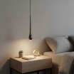 Lampadario a sospensione led da comodino a goccia oro grigio antracite lampada applique sospeso luce bianca naturale calda