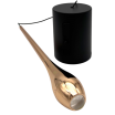 Lampadario a sospensione led da comodino a goccia oro grigio antracite lampada applique sospeso luce bianca naturale calda