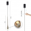 Lampadario a sospensione led da comodino a goccia oro grigio antracite lampada applique sospeso luce bianca naturale calda