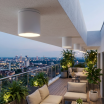 Plafoniera da soffitto per esterno a cilindro attacco GU10 lampada nero bianco marrone per balcone terrazzo ingresso