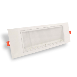 Lampada di emergenza luce led da incasso per cartongesso controsoffitto plafoniera slim bianco parete