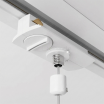 Connettore adattatore porta lampadario a sospensione per binario monofase nero e bianco