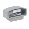 Applique da parete per esterno doppia luce sopra e sotto attacco lampadina E27 nero grigio bianco marrone