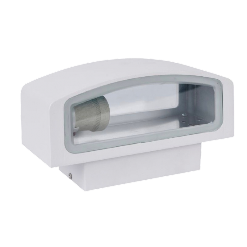 Applique da parete per esterno doppia luce sopra e sotto attacco lampadina E27 nero grigio bianco marrone