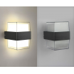 Applique da parete per esterno led 10W nero doppia luce sopra e sotto lampada rettangolare moderno balcone terrazzo giardino