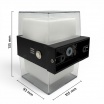 Applique da parete per esterno led 10W nero doppia luce sopra e sotto lampada rettangolare moderno balcone terrazzo giardino