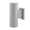 Applique da parete a cilindro per esterno luce sopra e sotto con attacco GU10 nero bianco grigio marrone