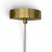Lampadario a sospensione oro con sfera ambra 15 20 25 30 cm E27 lampada moderno elegante per camera cucina soggiorno