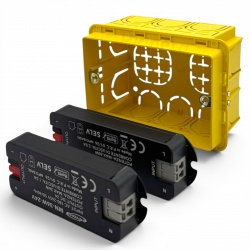 Trasformatore 24V per scatola 503 36W 60W alimentatore mini slim salvaspazio driver per strip LED con morsetti