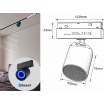 Altoparlante per binario magnetico 48V cassa bluetooth 20W speaker diffusore audio nero