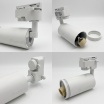 Faretto faro proiettore led per binario monofase con attacco GU10 orientabile bianco